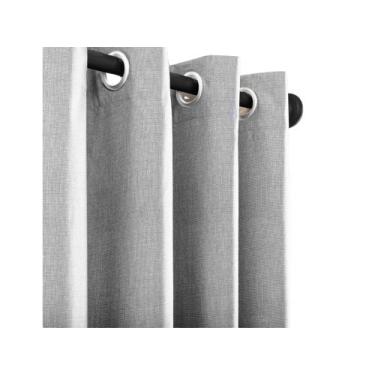 Imagem de Kit Cortina Rústica 3,00m x 1,60m Completo Varão 19mm Instalação Fácil