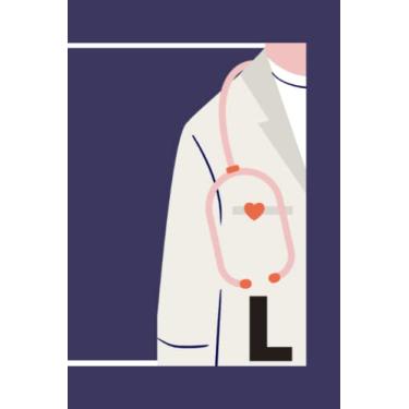 Imagem de L: Personalized Initial Monogram Notebook for Nurse