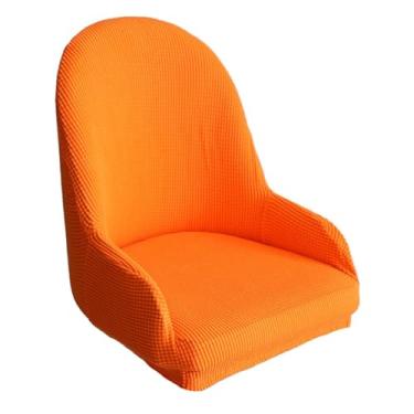 Imagem de ＫＬＫＣＭＳ Capa elástica para cadeira com encosto alto, protetor de cadeira, capa portátil para cadeira de jantar, para reuniões familiares, café, banquete, Laranja
