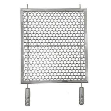 Imagem de Grelha Moeda Reforçada Inox Churrasco Alvenaria 45X50 - Bem Grill