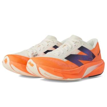 Imagem de New Balance Fuelcell Rebel V4 Tênis de corrida feminino, Manga quente/angorá/preto, 11 Wide