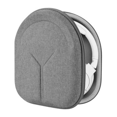 Imagem de Geekria Capa protetora para fones de ouvido compatível com JBL Tune 770NC/760NC/750NC/720BT, Live 770NC, bolsa de transporte de viagem rígida de substituição com armazenamento de cabos (cinza)