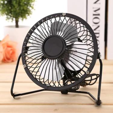 Imagem de Mini Ventilador De Mesa Portátil USB Silencioso Pequeno Notebook Carros