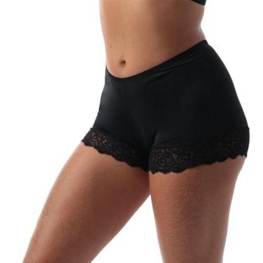 Imagem de Short Anagua Segunda Pele Feminino Com Renda Shortinho Adulto Nude Pre