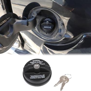 Imagem de Aunginsy Tampa de reposição para tanque de combustível com tampa de bloqueio antirroubo compatível com Toyota Tundra 2014-2021 tampa de tanque de combustível para porta de carro com trava de gás tampa