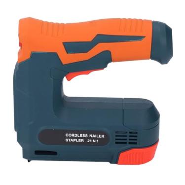 Imagem de Pistola de grampos elétricos, 5V 2 em 1 grampeador sem fio, grampeador portátil, pistola de pregos, grampeador elétrico ergonômico, pistola de grampos sem fio com 2000 pregos