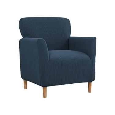 Imagem de Capas para móveis de sala de estar, capas elásticas para poltronas e sofás com braços, laváveis ​​à máquina, decoração moderna para casa(Blue)