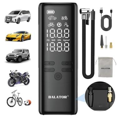 Imagem de Compressor de ar portátil para inflador de pneu - Bomba de ar para pneus de carro - Inflador de pneu portátil de 160 PSI 4X Inflação mais rápida, inflador de pneu inteligente para carros,