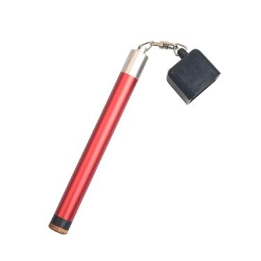 Imagem de LAKE OF FIRE Suporte de giz quadrado para taco de sinuca – Acessório de bilhar 2 em 1 com suporte de giz de piscina e ferramenta de ponta de taco (vermelho)