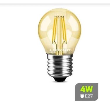 Imagem de Lampada Filamento Led Lumanti Globo G45 4w 2400k E27 220v - Casa Chafa