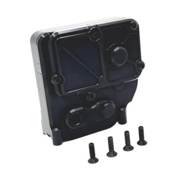 Imagem de menolana RC Central Gearbox Caixa Habitação Caixa de engrenagens Cover peças de reposição direta de reposição para H12Y H12Y 1/12 RC Crawler Car Brinquedo, Preto