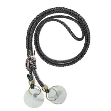 Imagem de Porta Chapéu Suporte Em Couro 2 Ventosas Atrevidu's Country, Preto Pin