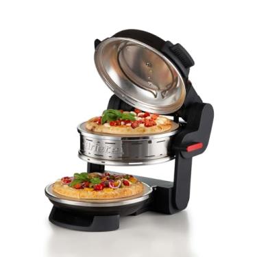 Imagem de Ariete 927, Forno de Pizza Elétrico Duplo para 2 pizzas com pedras refratárias antiaderente - 2 Pizzas em 4 minutos - Temperatura máxima 400° - 1800 Wats - Timer 30' - Preto - 110V