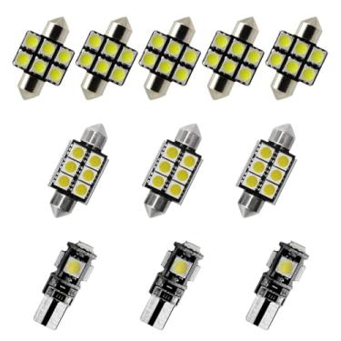 Imagem de 8X-SPEED 11 PCS Lâmpada LED Interior 5050 Chip para Acura CL MK1 1996–1999 Caixa de luva de leitura concluída porta-malas espelho viseira de sol