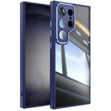 Imagem de HPQWN Capa protetora de armadura de hardware para celular S23 PLUS (para S23 PLUS/azul)