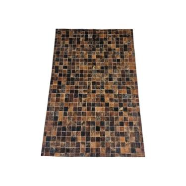 Imagem de Tapete De Couro Natural Legítimo Costurado 1,50 x 1,00 M (Marron Exótico)