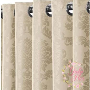 Imagem de Cortina de jacar Luxo  Moderna Casa  2,80 mts X 1,70mts - gabi flor, P