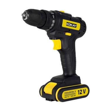 Imagem de Parafusadeira Furadeira Elétrica A Bateria 12v com Maleta