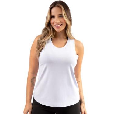 Imagem de Kit 3 Regata Fitness Longa Tapa Bumbum Lisa Blusinha Leve Soltinha Aca