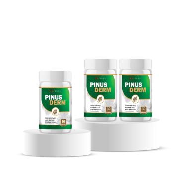 Imagem de Kit 3 Pinus Derm Extrato de Pinus Pinaster 590mg 30 Cápsulas