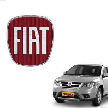 Imagem de Adesivo Para Fiat Argo e Freemont Emblema Vermelho Dianteiro - SPORTIN