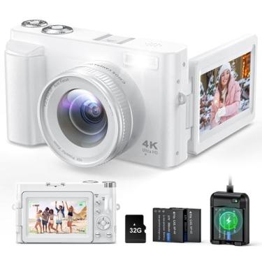 Imagem de Câmera digital Zosic 4K 48MP com cartão de 32GB, carregador de bateria
