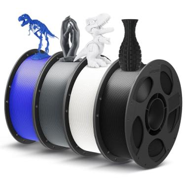 Imagem de ANYCUBIC PLA Plus (PLA+), filamento de impressora 3D RFID, pacote de 1,75 mm, alta resistência, precisão dimensional +/- 0,02 mm, impressão com a maioria das impressoras 3D FDM, pacote com 4 carretel