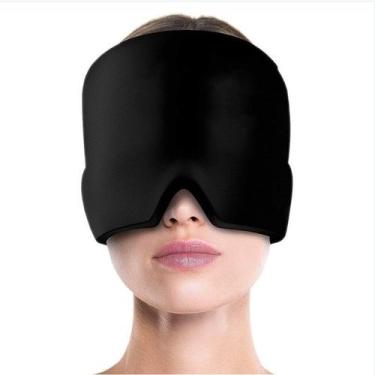 Imagem de Touca de enxaqueca terapêutica Gel hood ice pack máscara de calor para