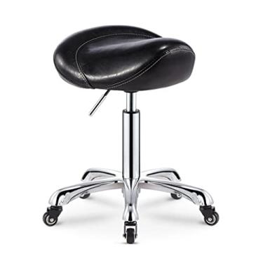 Imagem de JMYSD Banqueta ergonômica, para cadeira odontológica, beleza, barbearia, manicure, cadeira de trabalho, bar, escritório, altura ajustável, A1