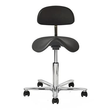 Imagem de JMYSD Banco ergonômico para sela, cadeira de selim ajustável com encosto para casa, odontologia, salão, escritório, A, P