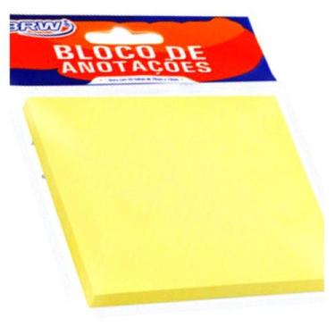 Imagem de Bloco de Anotações Post-It Tom Pastel Amarelo 50 Fls de 76x76mm - BRW