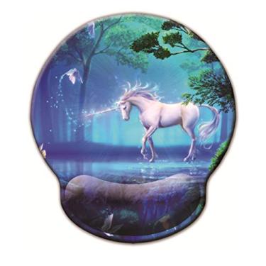 Imagem de Mouse pad ergonômico, suporte para descanso de pulso, mouse pad de gel com base de borracha antiderrapante com espuma de memória, almofada de descanso de pulso para laptop, computador, casa