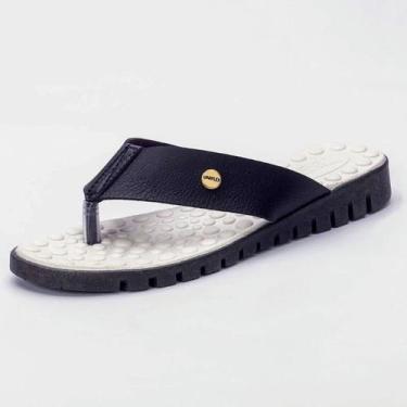 Imagem de Sandália Rasteirinha Feminina Ortopédica Uniflex Para Esporão Fascite 