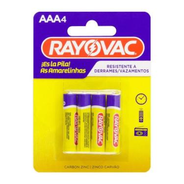 Imagem de Pilha Amarelinha Encartelada AAA 4Pcs - Rayovac