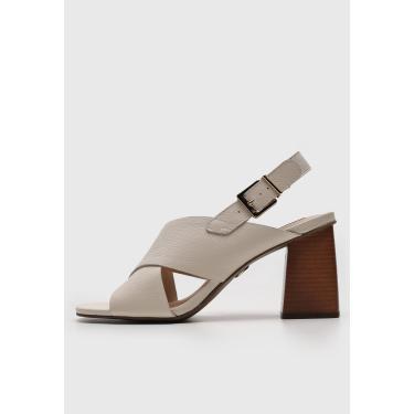 Imagem de Sandália Jorge Bischoff Tiras Cruzadas Off-White Jorge Bischoff J13463039006 feminino
