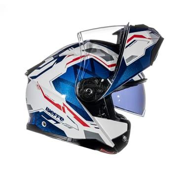 Imagem de Capacete Moto Bieffe Premium - B-dynamic Attractie Azul com Branco (62)