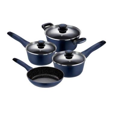 Imagem de Jogo De Panelas Em Alumínio Com Revestimento Cerâmico Indução Everyday
