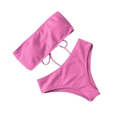 Imagem de Biquini Push Up Feminino - Cintura Alta, Acolchoado e Alças - Modelo S