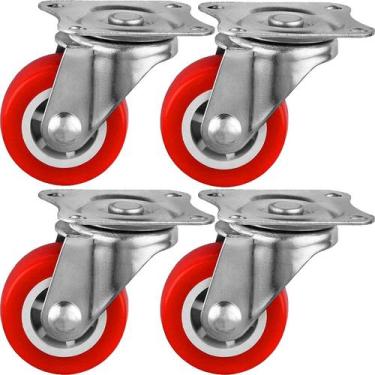 Imagem de Kit 4pçs Roda Rodizio Giratório Universais Reforçado De 40mm - Genéric