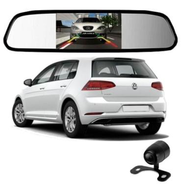 Imagem de Camera De Re Espelho Retrovisor Com Tela Volkswagen Golf - Importado