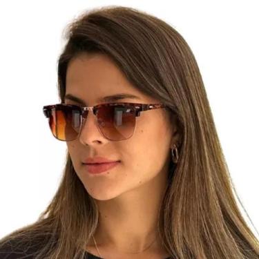 Imagem de Óculos De Sol Club Quadrado Finoti Original Feminino Masculino, Tartar