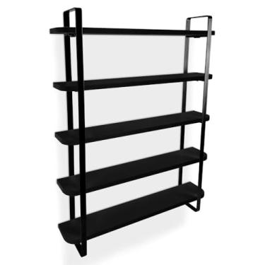 Imagem de Expositor De Esmalte Arusi Nicho Organizador 5 Prateleiras - Preto/preto