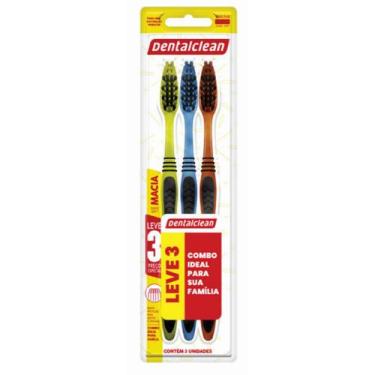 Imagem de Escova Dental Dentalclean Basic Plus Adulto Média L3PE Combo Família