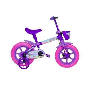 Imagem de Bicicleta Infantil Menina Roda Treinamento Aro 12 Vicky RL - TK3 Track