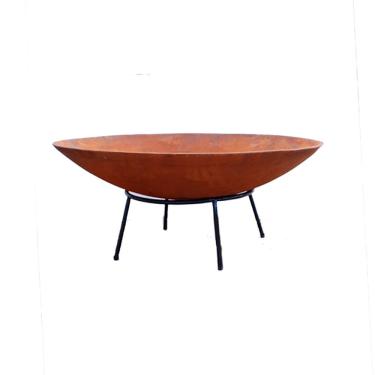 Imagem de Lareira Lenheiro 80cm Disco Fazenda Tacho para Áreas Externas Preto Pronto Artes