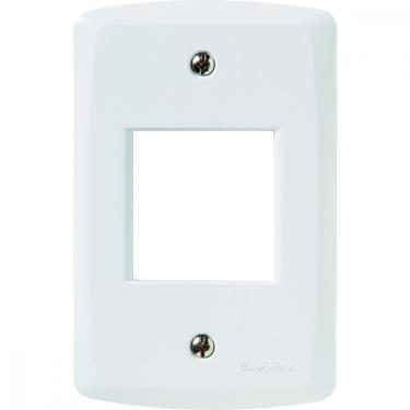 Imagem de Placa 2 Postos Juntos 4x2 Tramontina Lux² Branca