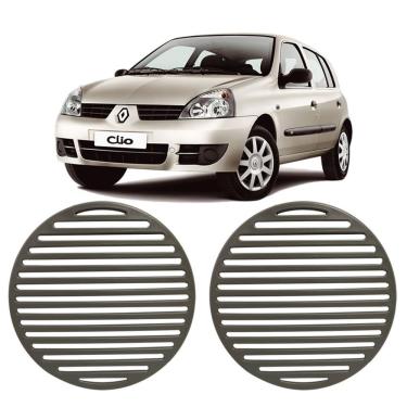 Imagem de Tela Grade Auto Falante Clio Sedan Hatch (2Un) Cinza Claro