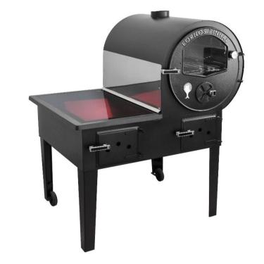 Imagem de Forno Com Fogão A Lenha Pinhal Chapa Vitrocerâmica - Forno Direito