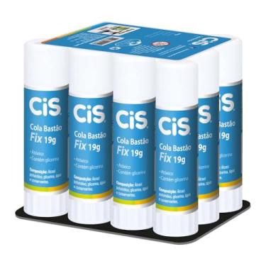 Imagem de Cola Em Bastão Cis Cola Fix 19G, Sertic, Multicor, 12 Unidades