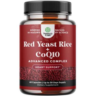 Imagem de Suplemento Natures Craft Red Yeast Rice 1200 mg com CoQ10 100 mg
